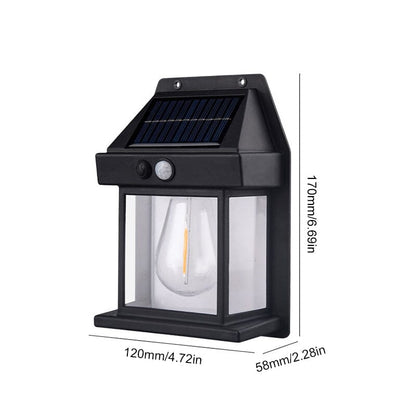 Outdoor Solar Powered LED Wall Lamp