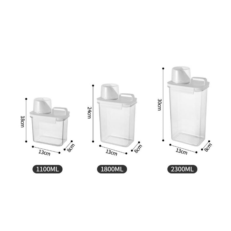 Fresh Food Storage Container with Measurement Cup