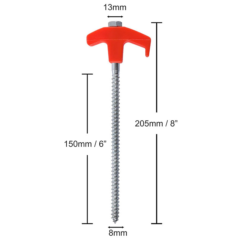 Adjustable Screw in Tent Stakes