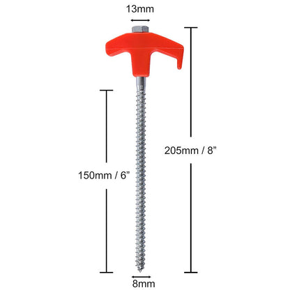 Adjustable Screw in Tent Stakes