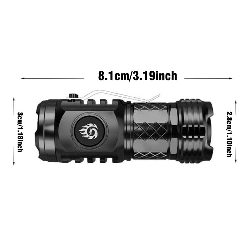 Compact Triple LED Pocket Flashlight