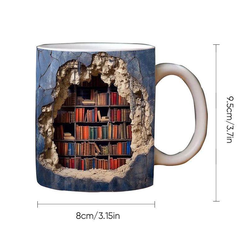 Unique 3D Book Mug