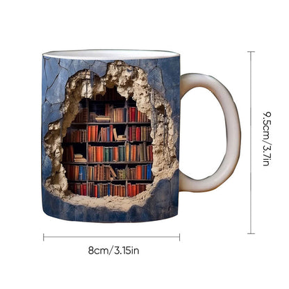 Unique 3D Book Mug