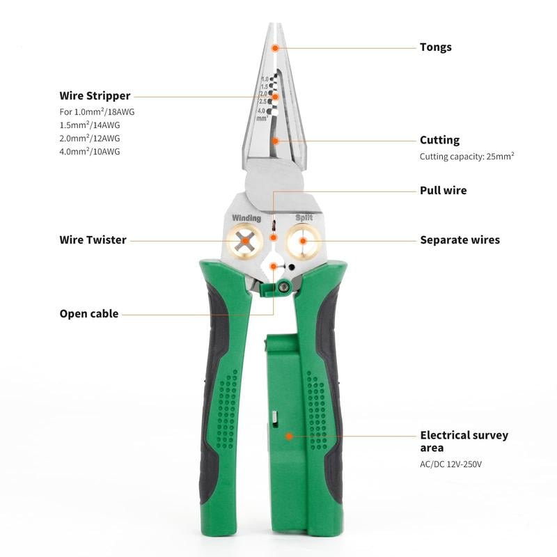Multi-Tool Electrician Pliers Set