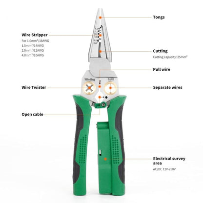 Multi-Tool Electrician Pliers Set