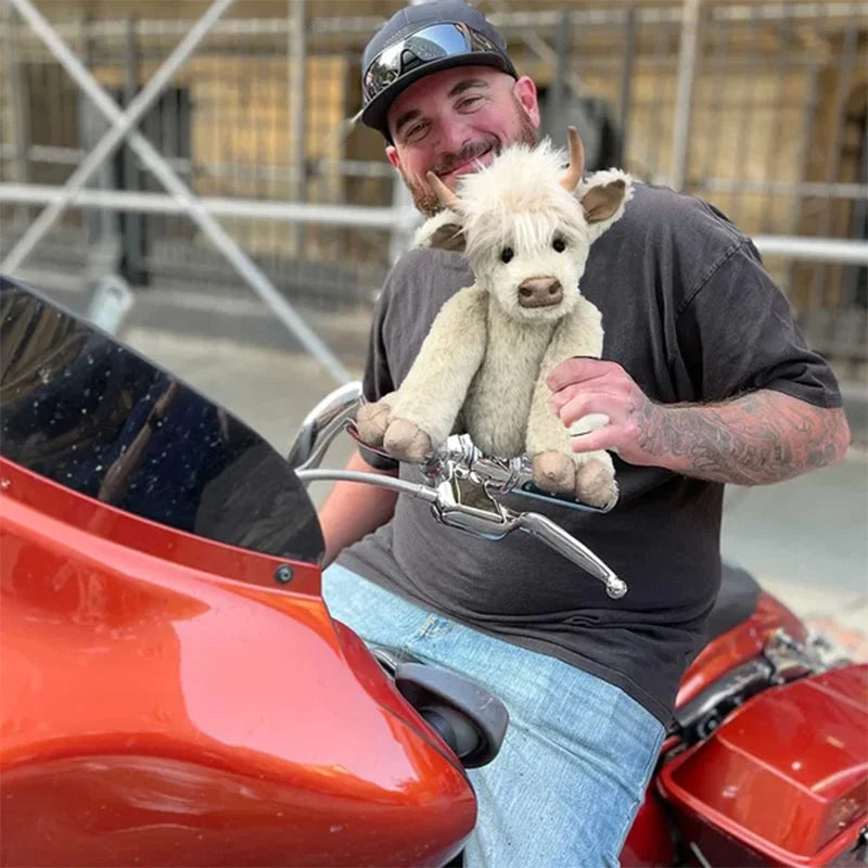 Farm Fresh Cow Figurine with Flower Crown