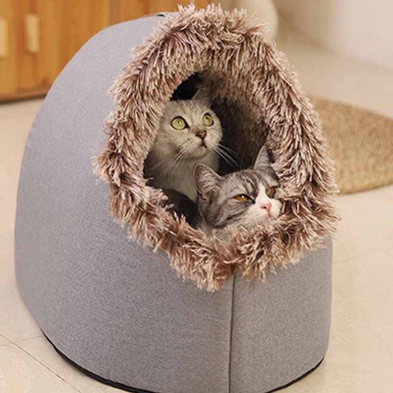 Plush Pet Hideaway Bed