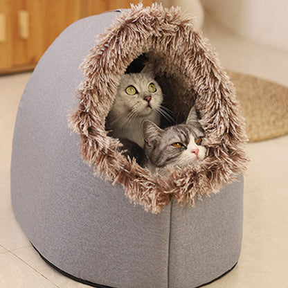 Plush Pet Hideaway Bed