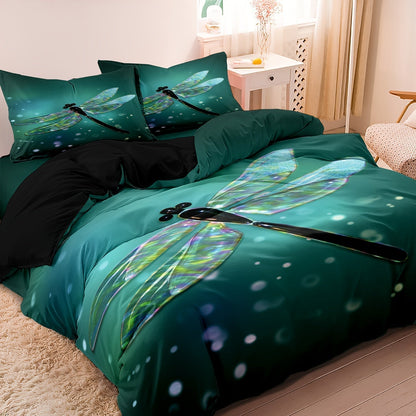 Soft Dragonfly Bedding Set - Premium Comforter Sheets - Yeezlab