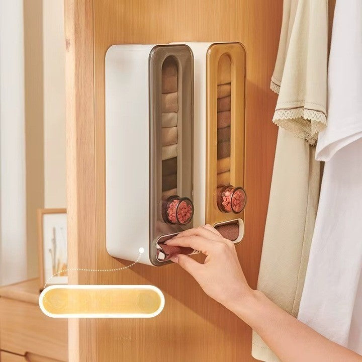 Space Saving Sock Holder Wall Mount Storage Box