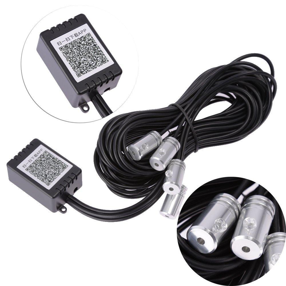 Colorful 5-in-1 RGB LED Car Interior Lighting Kit