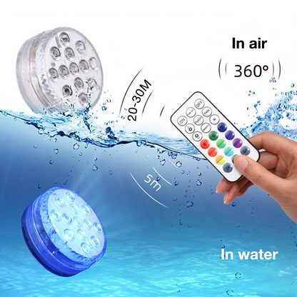 Colorful LED Pool Light with Remote-Controlled RGB