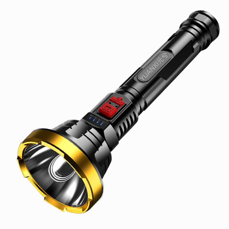 High Power 90000LM LED Flashlight with USB Recharge