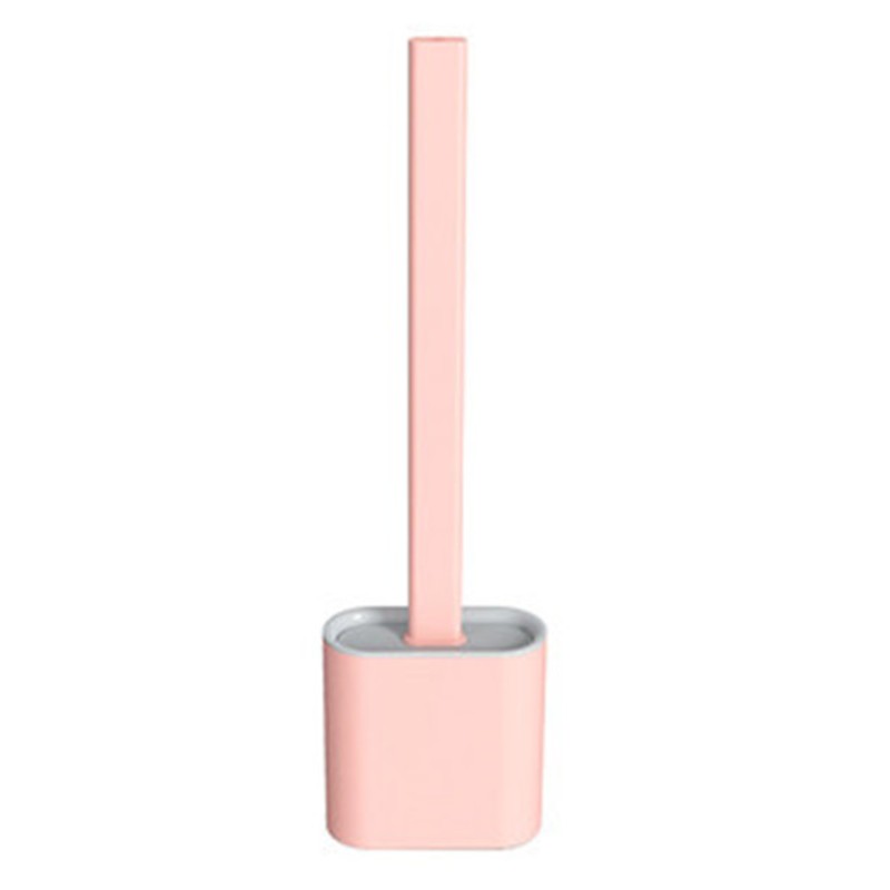 Soft Grip Toilet Brush and Holder Set with Long Handle
