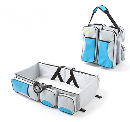 Portable Baby Travel Bed with Storage