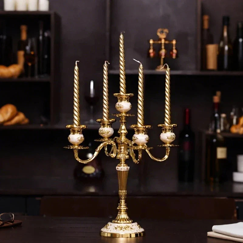 Luxury Gold Candle Holder