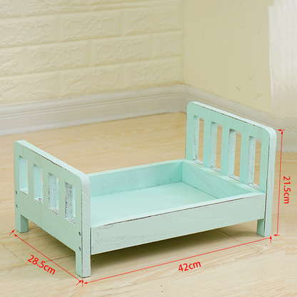 Rustic Wooden Baby Photo Bed