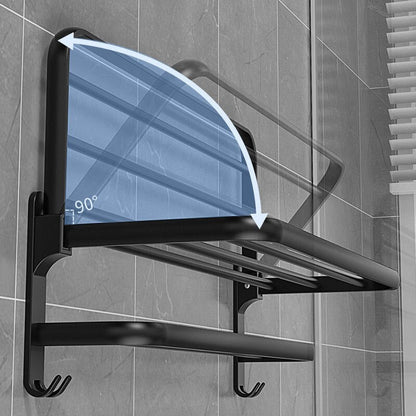 Space Saving Aluminum Folding Towel Rack