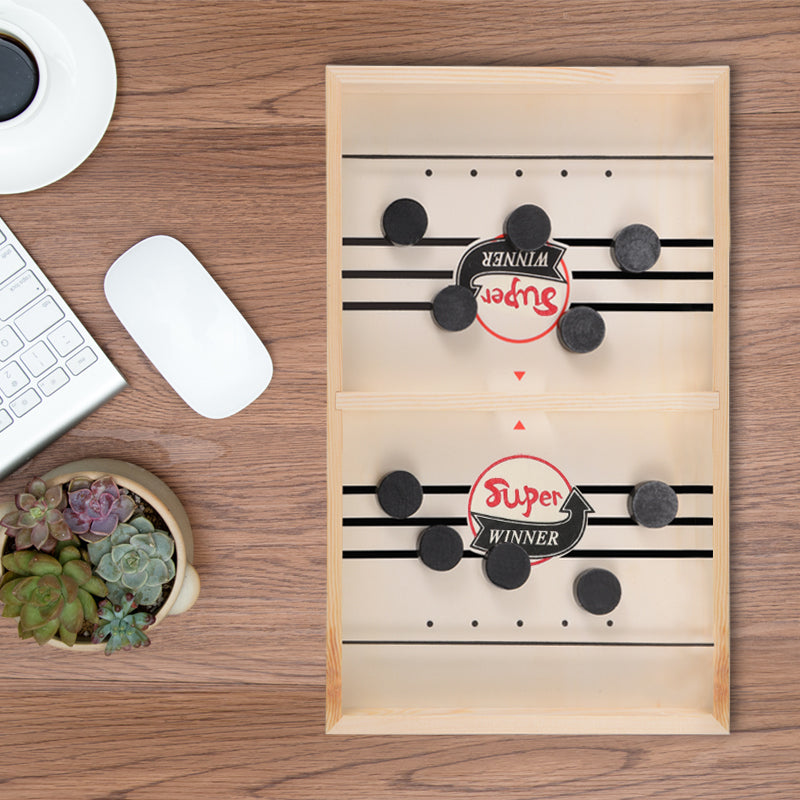 Fun Wooden Hockey Table Game for Family and Friends - Yeezlab