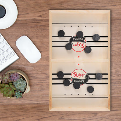 Fun Wooden Hockey Table Game for Family and Friends - Yeezlab
