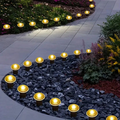 Bright Solar Powered Garden Pathway Lights Set