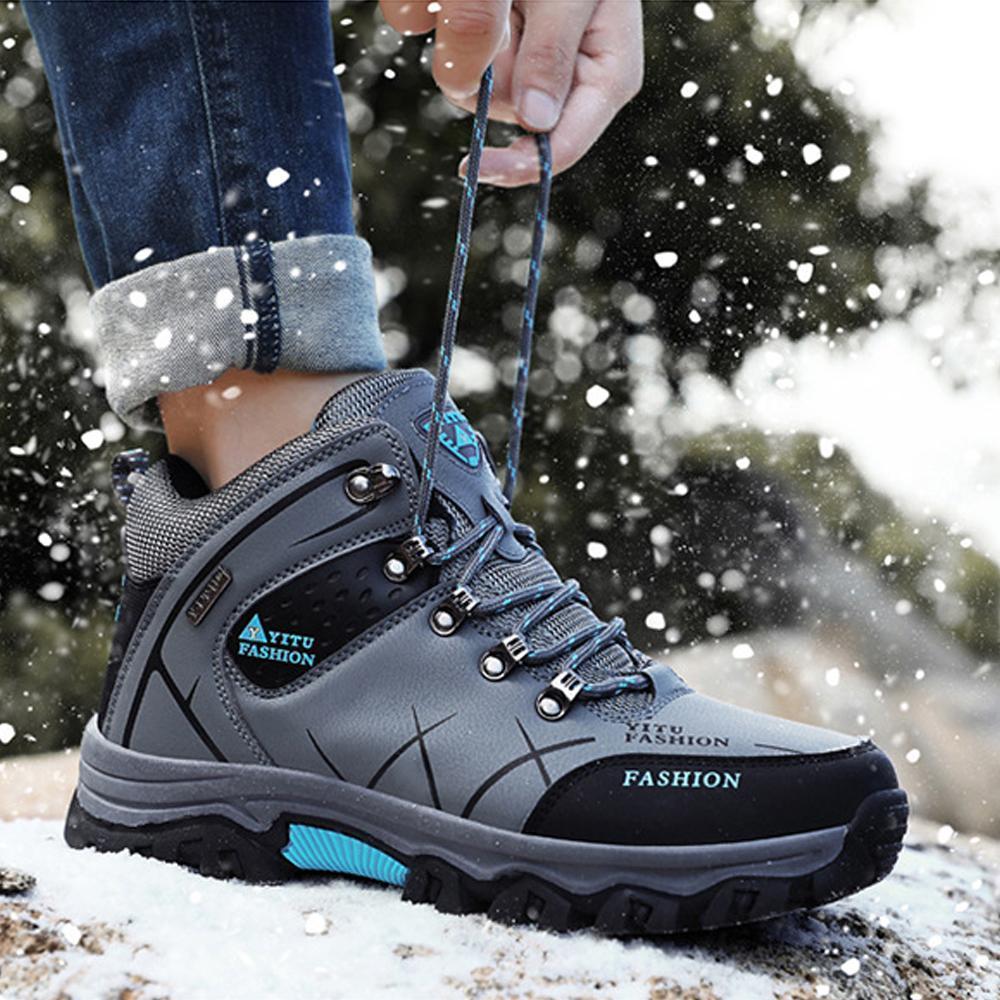 Warm Waterproof Men's Hiking Boots