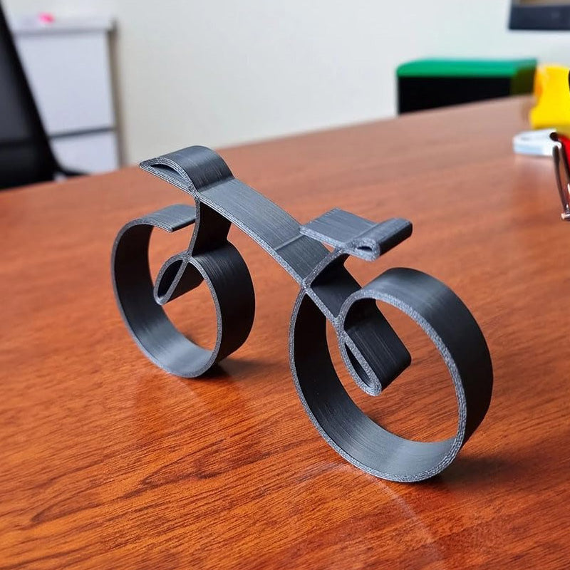 Unique Bike Art Sculpture | Sleek Metal Frame | Black Finish