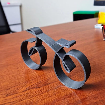 Unique Bike Art Sculpture | Sleek Metal Frame | Black Finish