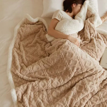 Plush Winter Wool Blanket - Soft & Cozy