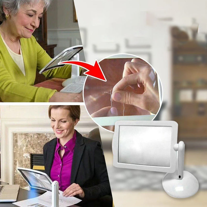Compact LED Magnifying Desk Lamp