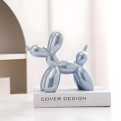 Colorful Ceramic Dog Figurine Decoration