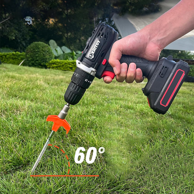 Adjustable Screw in Tent Stakes