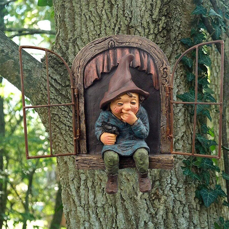 Colorful Miniature Garden Gnome Statue