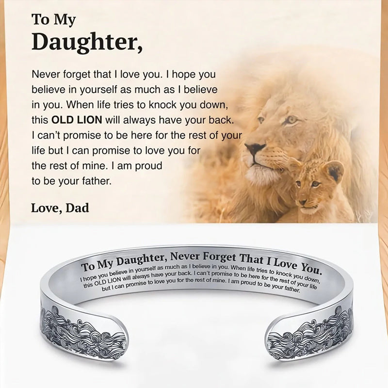 Heartfelt Dad To Daughter Love Bracelet - Yeezlab