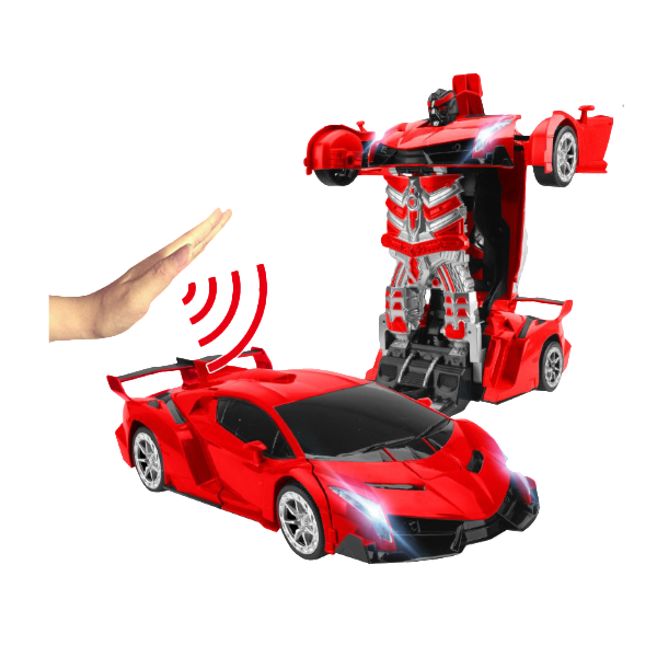 Fast Police RC Transformer Car Toy for Kids