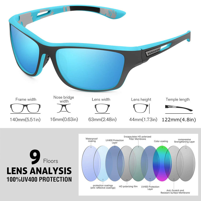 Yeezlab | Men's Sports Sunglasses with Polarized Lenses
