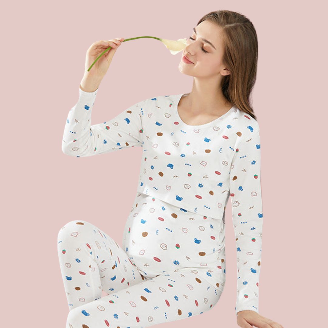 Cozy Pregnant Mama Dress for Home Relaxation