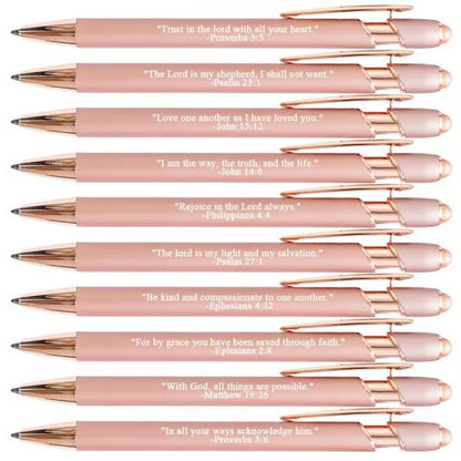 Inspiring Christian Pens Set of 10 - Yeezlab