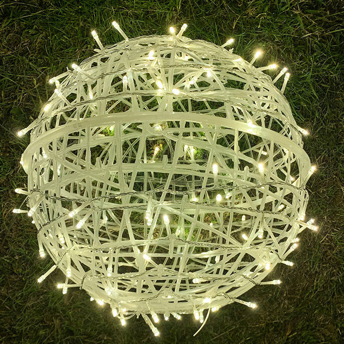 Colorful LED Solar Powered Garden Pendant Light