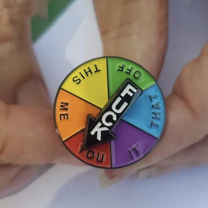 Amusing Spinning Name Badge