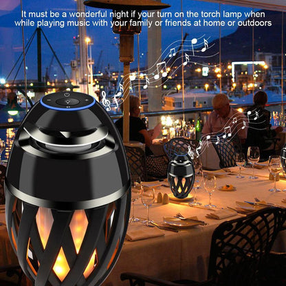 Compact LED Bluetooth Speaker with Warm Glow Effect
