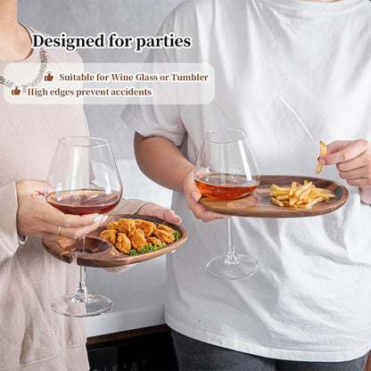 Wine and Cheese Serving Plate Set