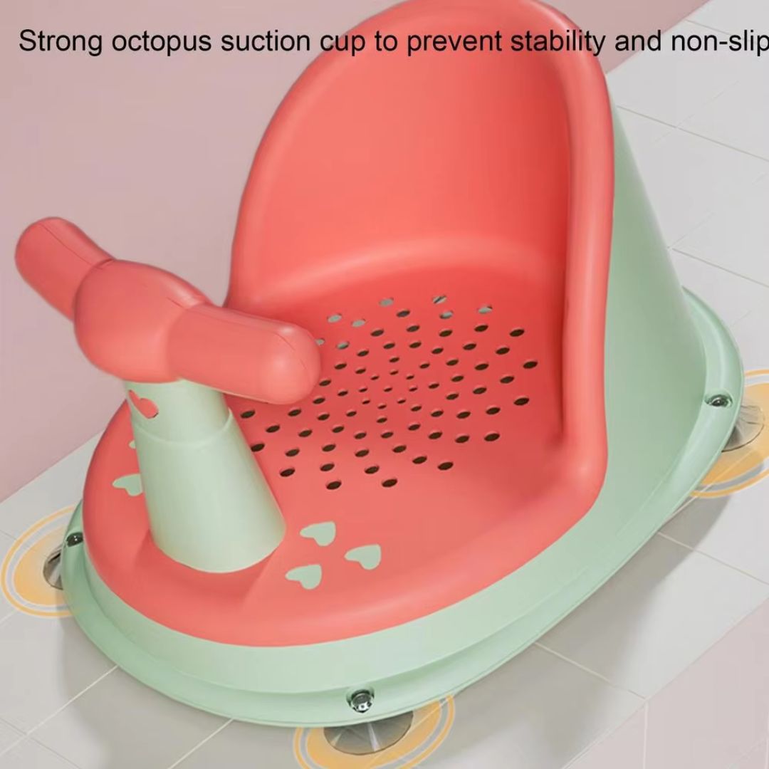 Adjustable Baby Bath Chair with Grip Handle