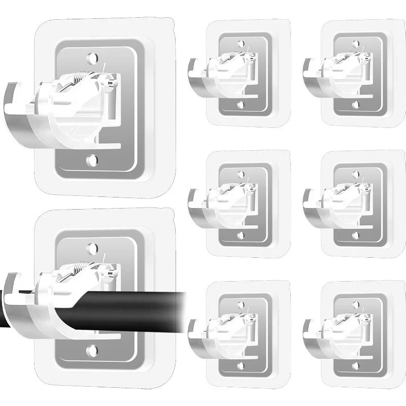 Easy Fit Curtain Rod Brackets - No Drill Required