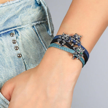 Unique Personalized Baby Dragon Cuff Bracelet