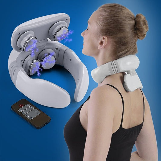 Intelligent Neck Massager with Remote Control - 4D Massager for Neck Pain - Yeezlab