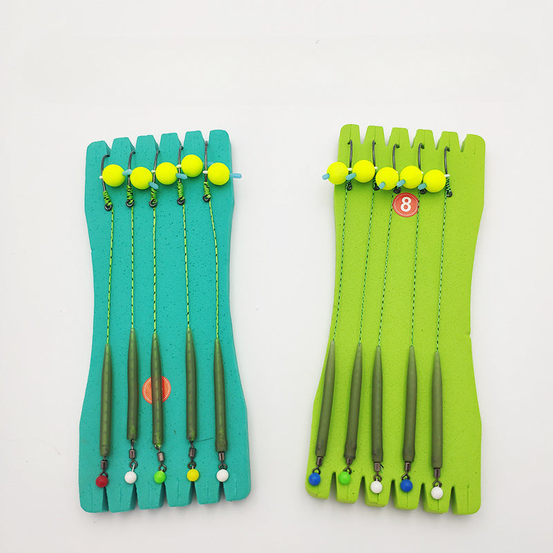 Strong Barb Fishing Hooks with Camo Fishing Line - Yeezlab