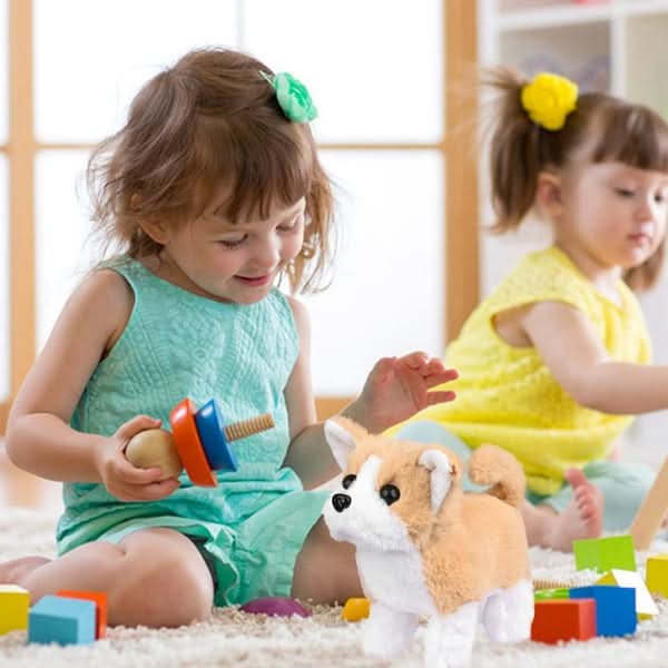 Cuddly Plush Dog Toy for Realistic Play