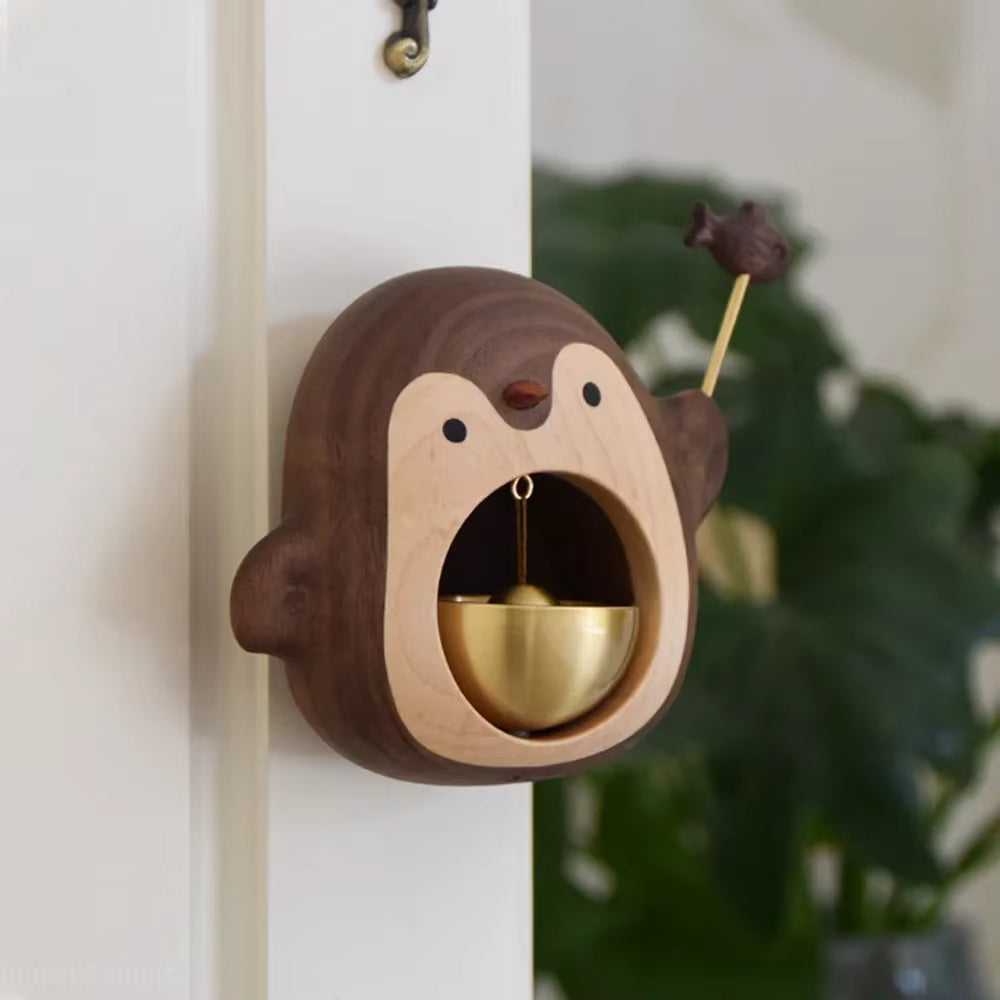Fun Wooden Bird Doorbell
