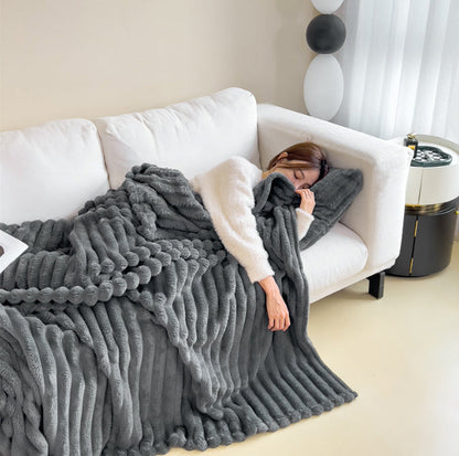 Soft Plush Throw Blanket for Cold Nights